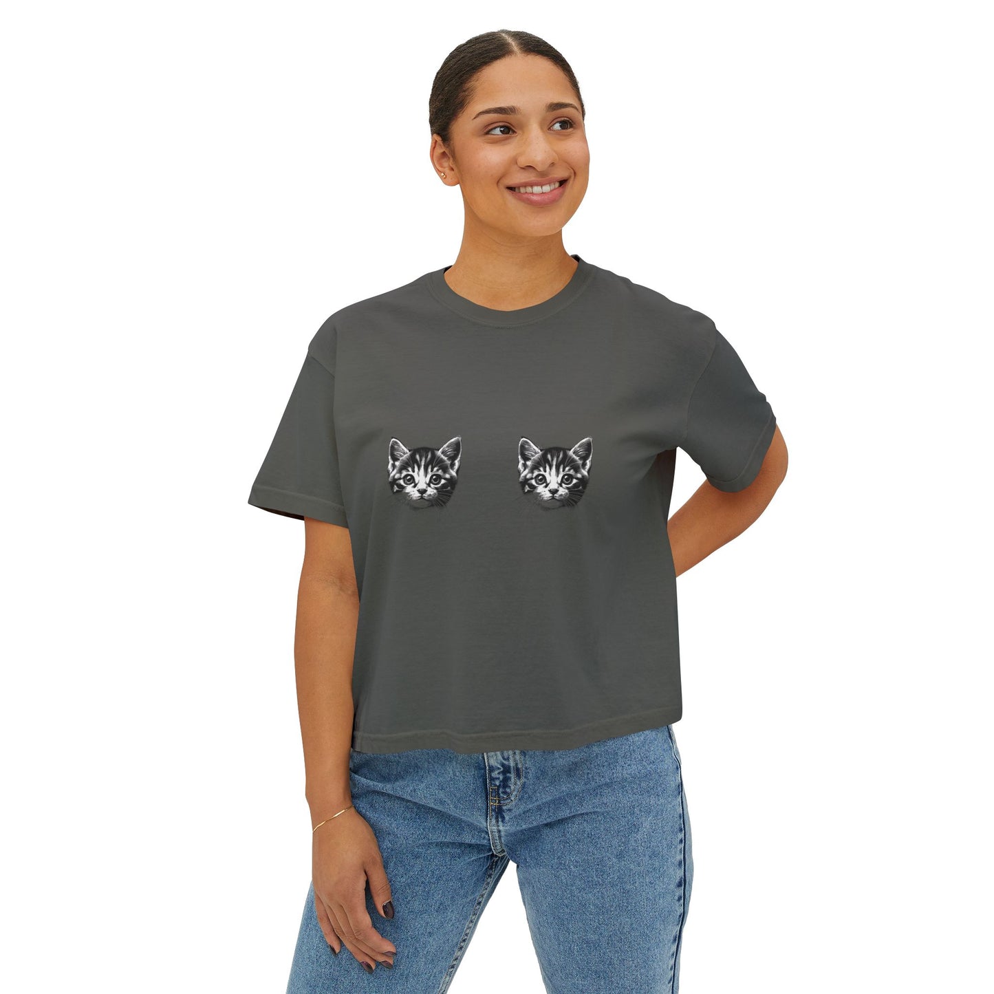 Show Me Your Kitties Boxy T-Shirt